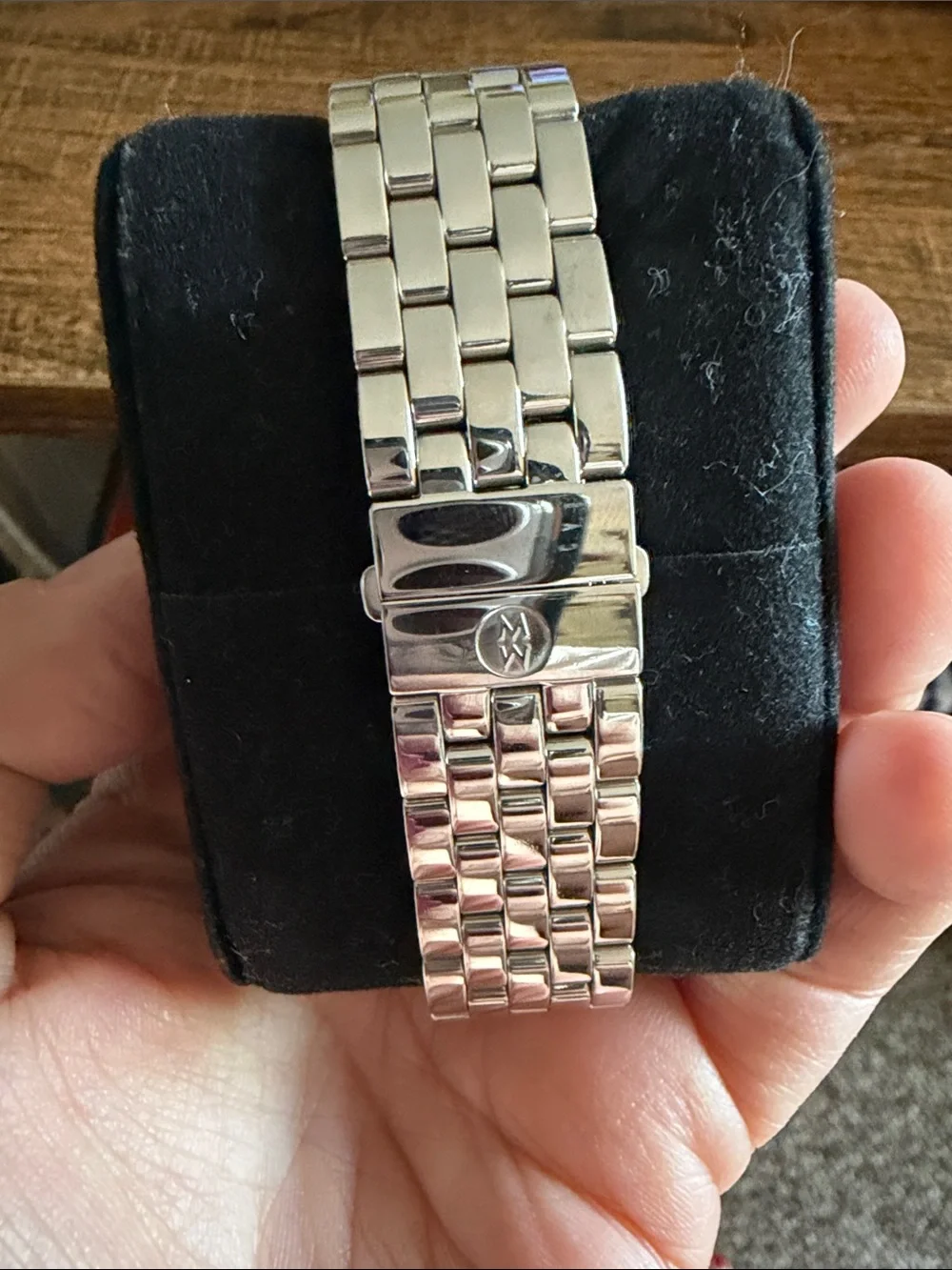 Michele steel mini urban watch